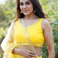 Rajwada Women Designer Yellow Net Semi Stitched Lehenga With Unstitched Blouse