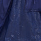 Rajwada - Blue Silk Blend Semi Stitched Lehenga Set