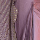 Rajwada Women Designer Lavender Georgette Semi Stitched Lehenga With Unstitched Blouse