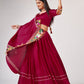Rajwada Women Embroidery Pink Satin Silk Semi Stitched Lehenga With Unstitched Blouse