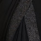Rajwada Women Black Georgette Embellished Saree With Unstitched Blouse