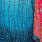 Rajwada Blue Chinon Silk Embroidered Semi-Stitched Lehenga For Women