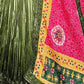 Rajwada Green Chinon Silk Embroidered Semi-Stitched Lehenga For Women