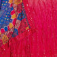 Rajwada Red Chinon Silk Embroidered Semi-Stitched Lehenga For Women
