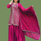 Rajwada Pink Chinon Embellished Stitched Kurta Set For Women