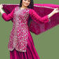 Rajwada Pink Chinon Embellished Stitched Kurta Set For Women