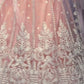 Rajwada Peach Net Embroidered Semi-Stitched Lehenga For Women
