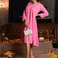 Rajwada Women Pink Cotton Chikankari Embroidered Stitched Dress