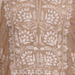 Rajwada Women Beige Shimmered Polyester Chikankari Beads Embroidered Unstitched Kurta Set