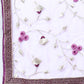 Rajwada Women Purple Embroidered Georgette Semi Stitched Salwar Suit