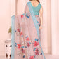 Rajwada Light Pink Cotton Printed Saree For Women