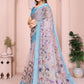 Rajwada Grey Cotton Printed Saree For Women