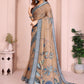 Rajwada Light Brown Cotton Printed Saree For Women