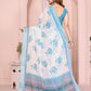 Rajwada Off White Cotton Printed Saree For Women