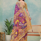 Rajwada Purple Cotton Printed Saree For Women
