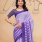 Rajwada Lavender And Purple Cotton Printed Saree For Women