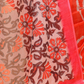 Rajwada Orange And Pink Cotton Printed Saree For Women