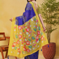 Rajwada Royal Blue Cotton Printed Saree For Women