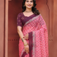 Rajwada Rose Pink Cotton Printed Saree For Women