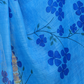 Rajwada Sky Blue Cotton Printed Saree For Women