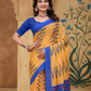 Rajwada Mustard Yellow Cotton Printed Saree For Women