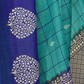 Rajwada Teal Green And Royal Blue Cotton Printed Saree For Women