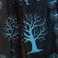 Rajwada Sky Blue And Black Cotton Printed Saree For Women