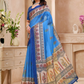 Rajwada Blue Cotton Printed Saree For Women