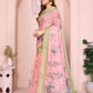 Rajwada Light Pink Cotton Printed Saree For Women