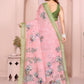 Rajwada Light Pink Cotton Printed Saree For Women