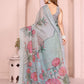 Rajwada Green Cotton Printed Saree For Women
