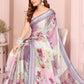 Rajwada Off White Cotton Printed Saree For Women
