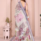 Rajwada Off White Cotton Printed Saree For Women