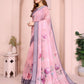 Rajwada Pastel Pink Cotton Printed Saree For Women