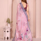 Rajwada Pastel Pink Cotton Printed Saree For Women