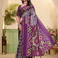 Rajwada Multicolor Cotton Blend Printed Saree For Women