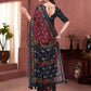 Rajwada Maroon Cotton Blend Printed Saree For Women