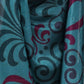Rajwada Deep Green And Blue Cotton Blend Printed Saree For Women
