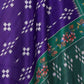 Rajwada Violet Cotton Blend Printed Saree For Women