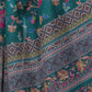 Rajwada Deep Green Cotton Blend Printed Saree For Women