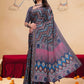 Rajwada Grey Cotton Blend Printed Saree For Women