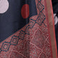 Rajwada Black Cotton Blend Printed Saree For Women