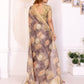 Rajwada Light Brown Cotton Printed Saree For Women