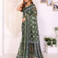 Rajwada Olive Cotton Printed Saree For Women