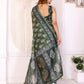 Rajwada Olive Cotton Printed Saree For Women