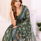 Rajwada Olive Cotton Printed Saree For Women