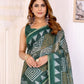 Rajwada Olive Cotton Printed Saree For Women