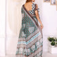 Rajwada Brown Cotton Printed Saree For Women