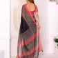 Rajwada Black Cotton Printed Saree For Women