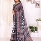 Rajwada Black Cotton Printed Saree For Women
